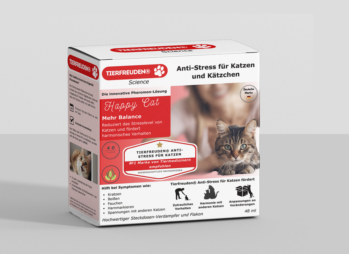 TIERFREUDEN® Science Anti-Stress für Katzen: Komplettes Entspannungsset
