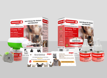 TIERFREUDEN® Science Anti-Stress für Katzen: Komplettes Entspannungsset